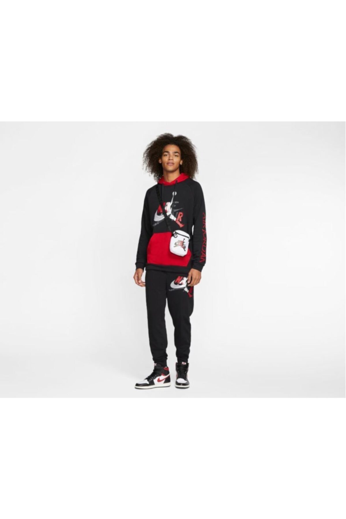Nike Erkek Siyah Air Jordan Sweatshirt 