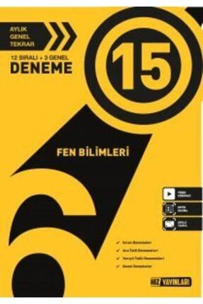 6. Sınıf Fen Bilimleri 15'li Deneme Seti (12 Sıralı + 3 Genel) HIZ6-DNM-FEN15