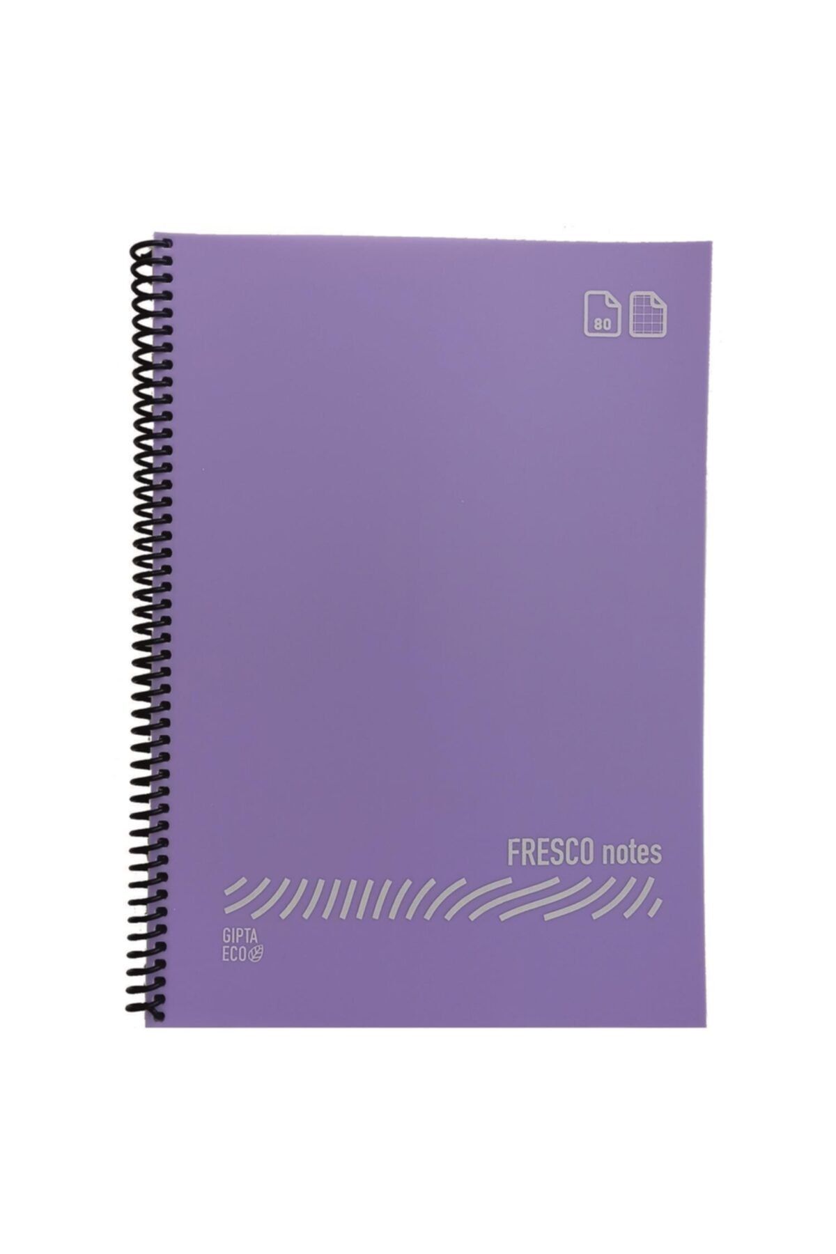 Gıpta-Fresco A4 Plastic Cover 60 Sheets Squared Spiral Notebook 1