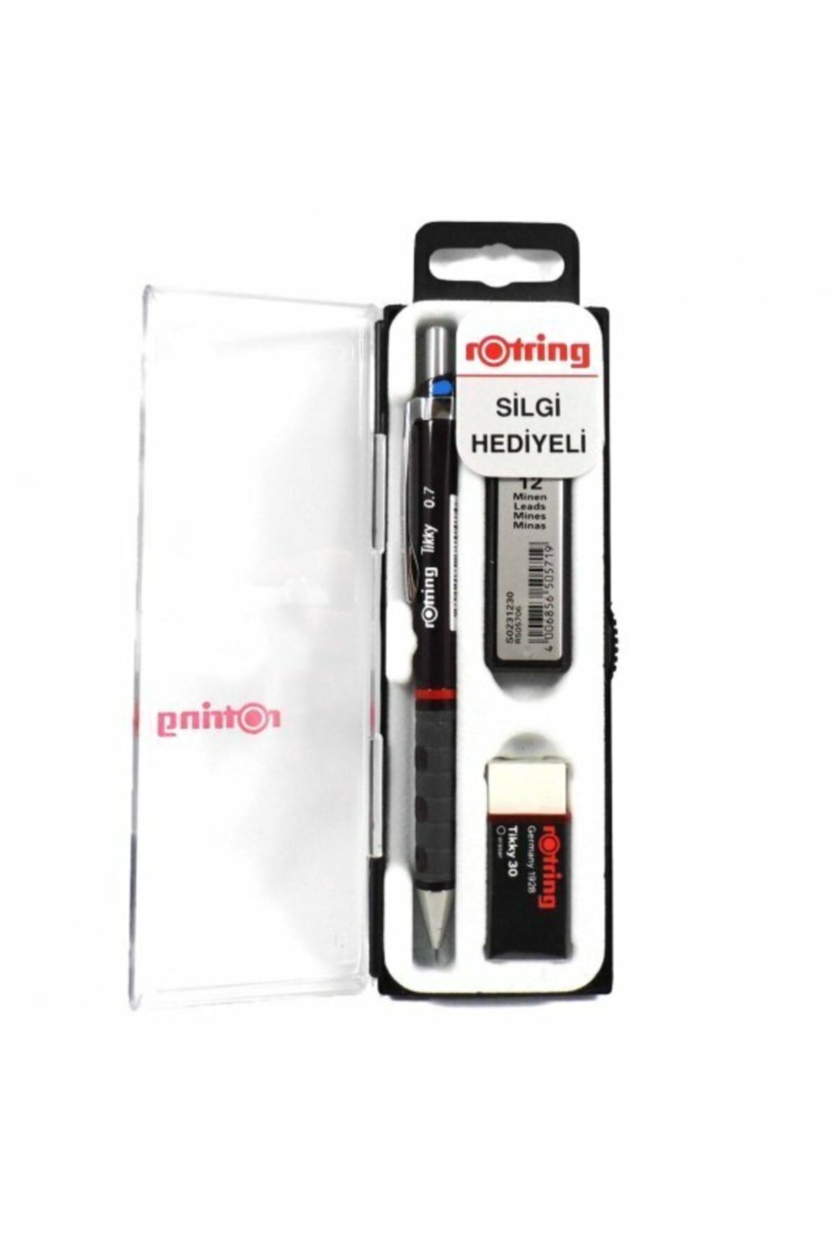 Rotring-Tikky Versatil Pen Set 0.7 Mm Claret Red (pen+eraser+nib) 1