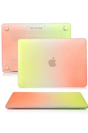 Macbook Pro ile Uyumlu Kılıf HardCase A1707 A1990 Rainbow MCS402