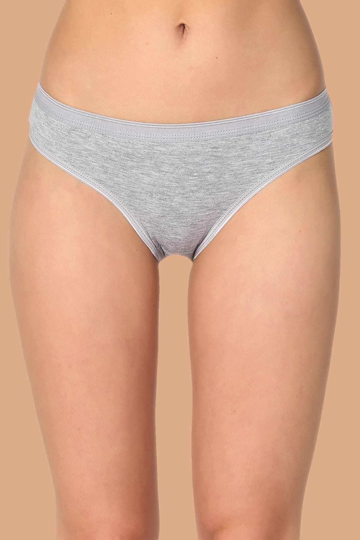 Tutku-Women's Gray Waterway Wrap Panties Tkd New Season (6 Pieces Economic Package) 1