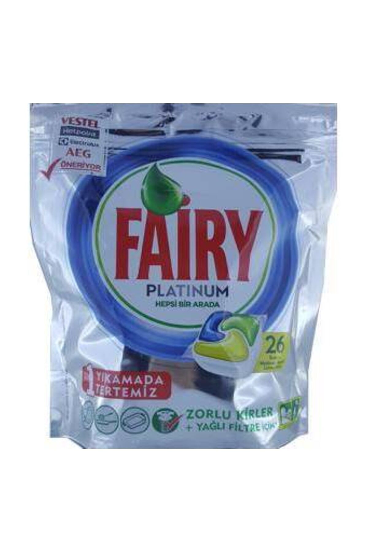 Fairy Platinum 26 Yıkama Bulaşık Makinesi Deterjanı Kapsülü Limon Kokulu ZO9741