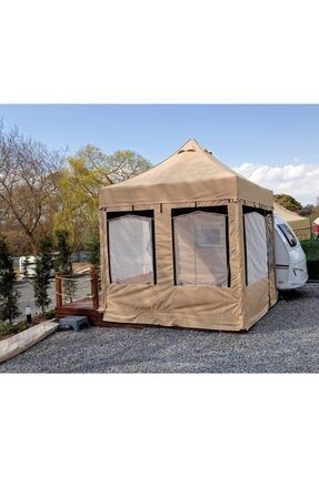 Karavan Kamp Çadırı 3x3 Kış Bahçesi Bahçe Çadırı Gölgelik Katlanır Tente Outdoor Çadır 3x3kcaxps