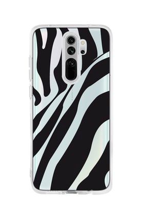 Redmi Note 8 Pro Uyumlu Zebra Desenli Premium Şeffaf Silikon Kılıf RMINOT8PROSZEBRA
