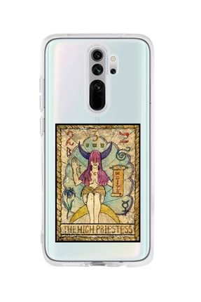 Redmi Note 8 Pro Uyumlu The High Priestess Desenli Premium Şeffaf Silikon Kılıf RMINOT8PROSTHEHGHPRS