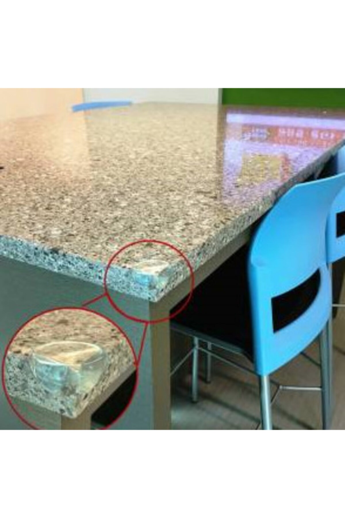 Genel Markalar Silikon Masa Kenarı Köşe Koruyucu Bebek Güvenlik Seti 4'lü fotoğrafı 2 (önizleme)