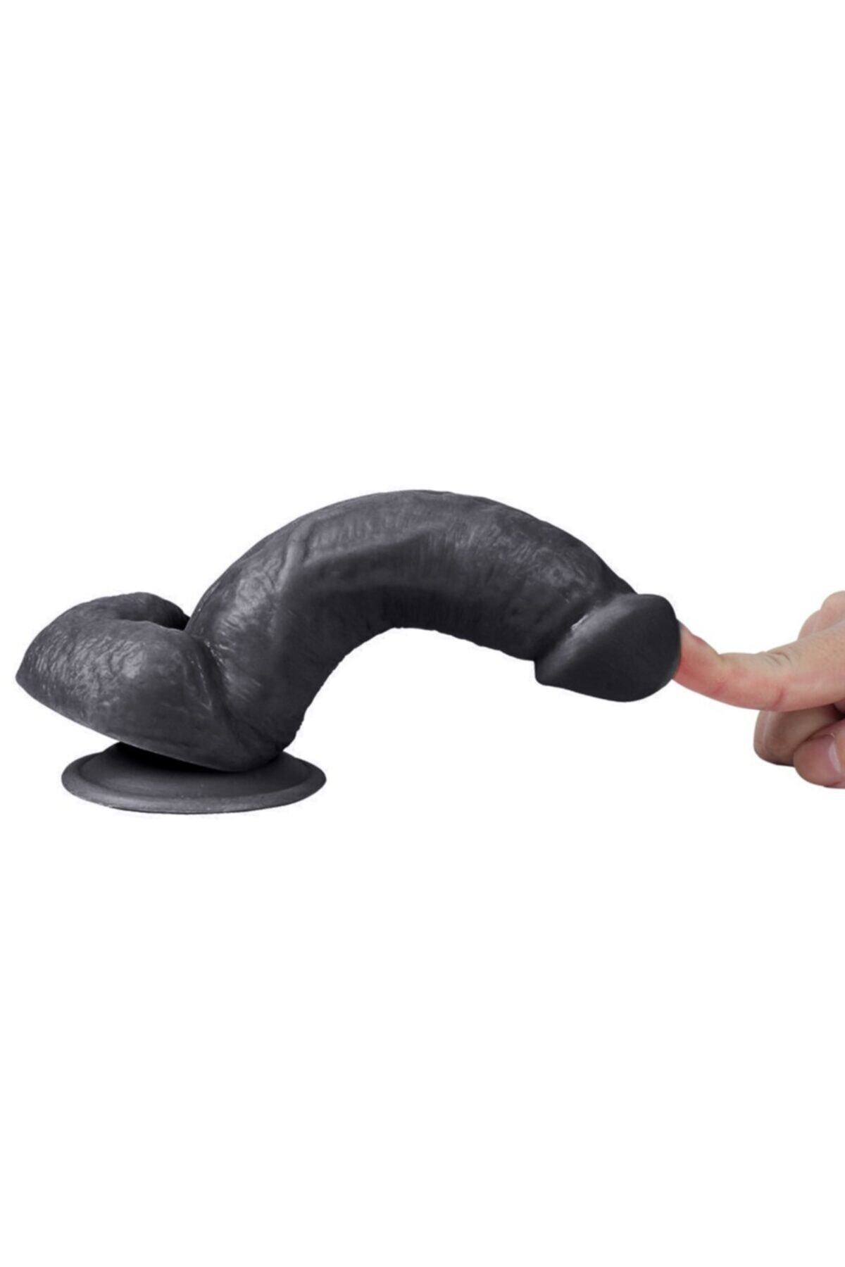 Siyah Belden Bağlanmalı Realistik Penis 4