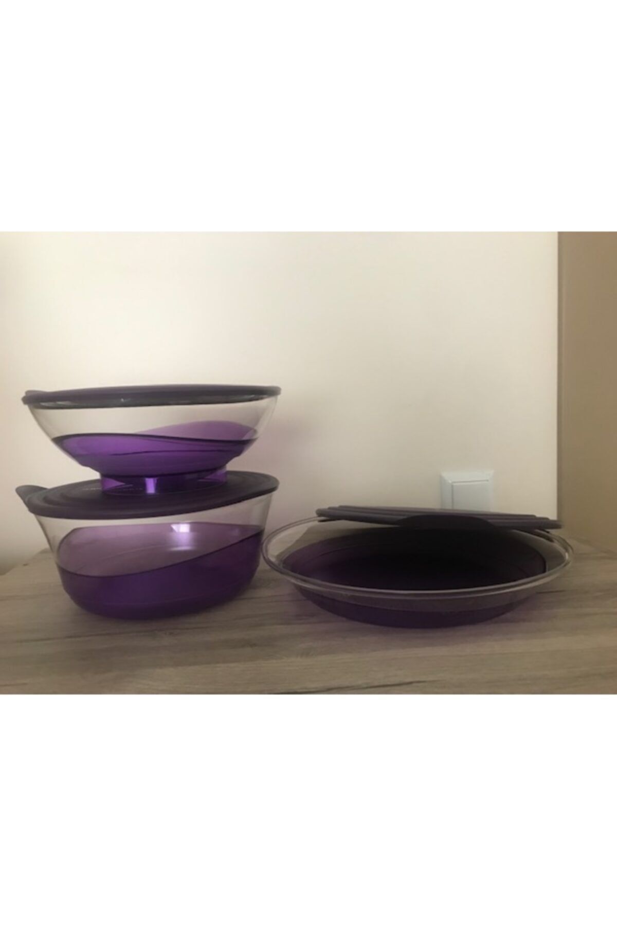 Tupperware-3-Piece Drop Set Stylish Designed Storage Container) 2