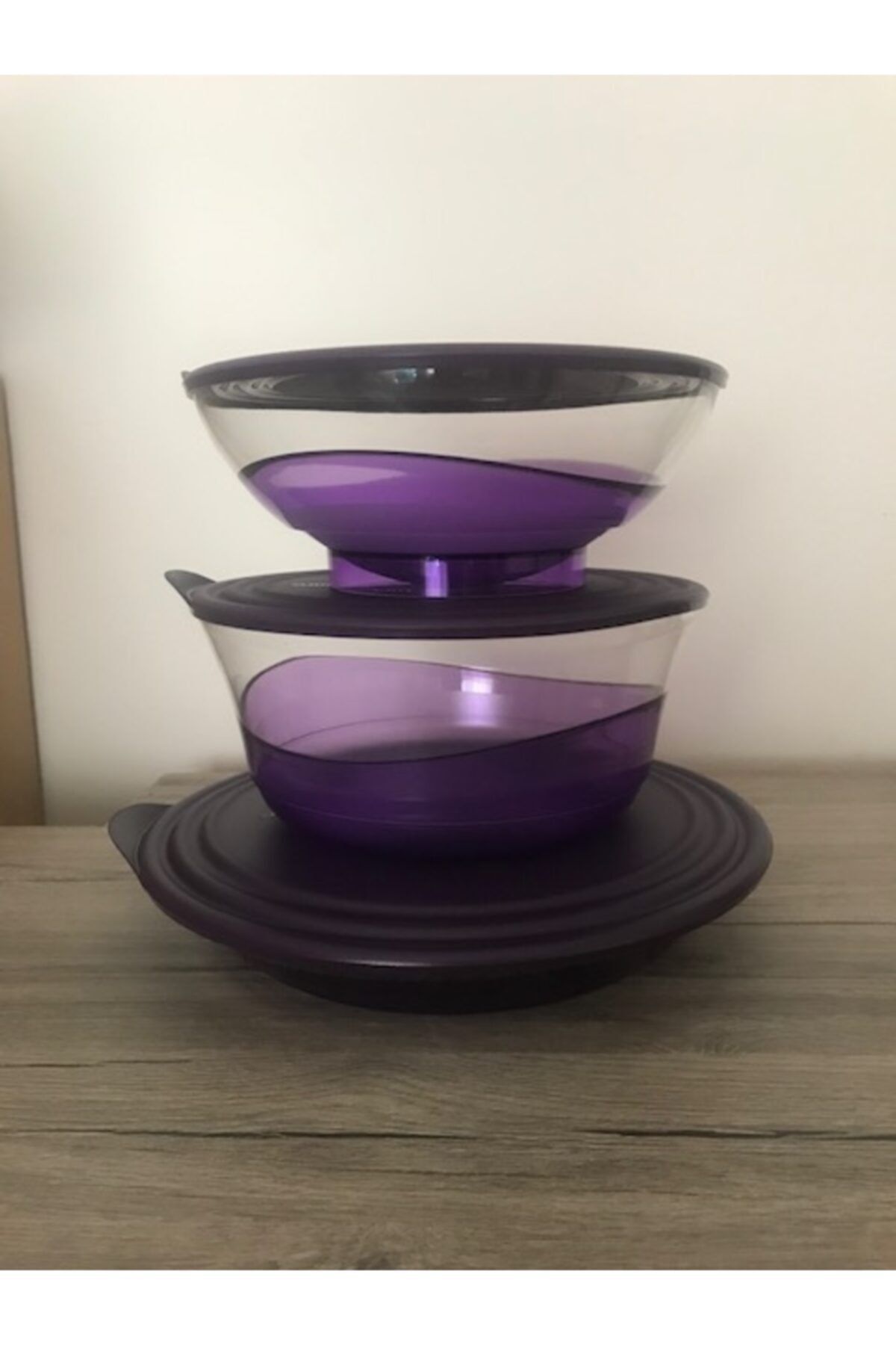 Tupperware-3-Piece Drop Set Stylish Designed Storage Container) 3