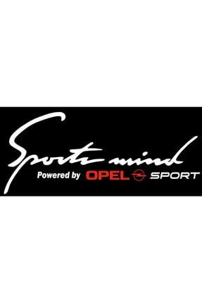 Opel Sportmind Sticker 30 Cm Beyaz-kırmızı OSP01