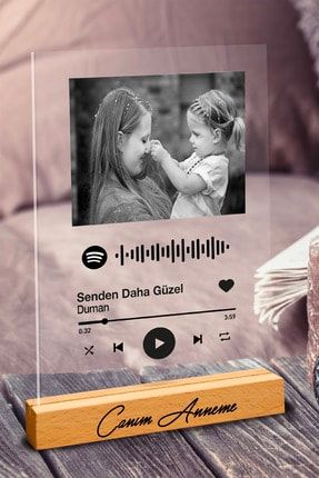 Anneler Gününe Özel Spotify Barkodlu Plak spotfy01