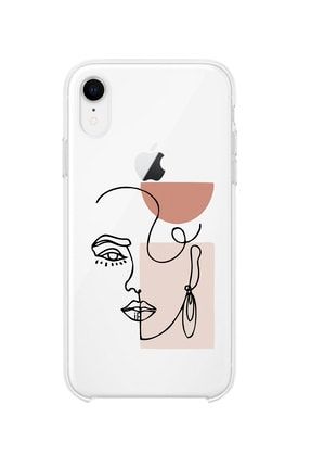 Iphone Xr Uyumlu Women Art Desenli Premium Şeffaf Silikon Kılıf IPHXRSLNEARTWOMEN
