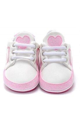 Unisex Bebek Pembe Yeni Doğan Ayakkabısı MS-158