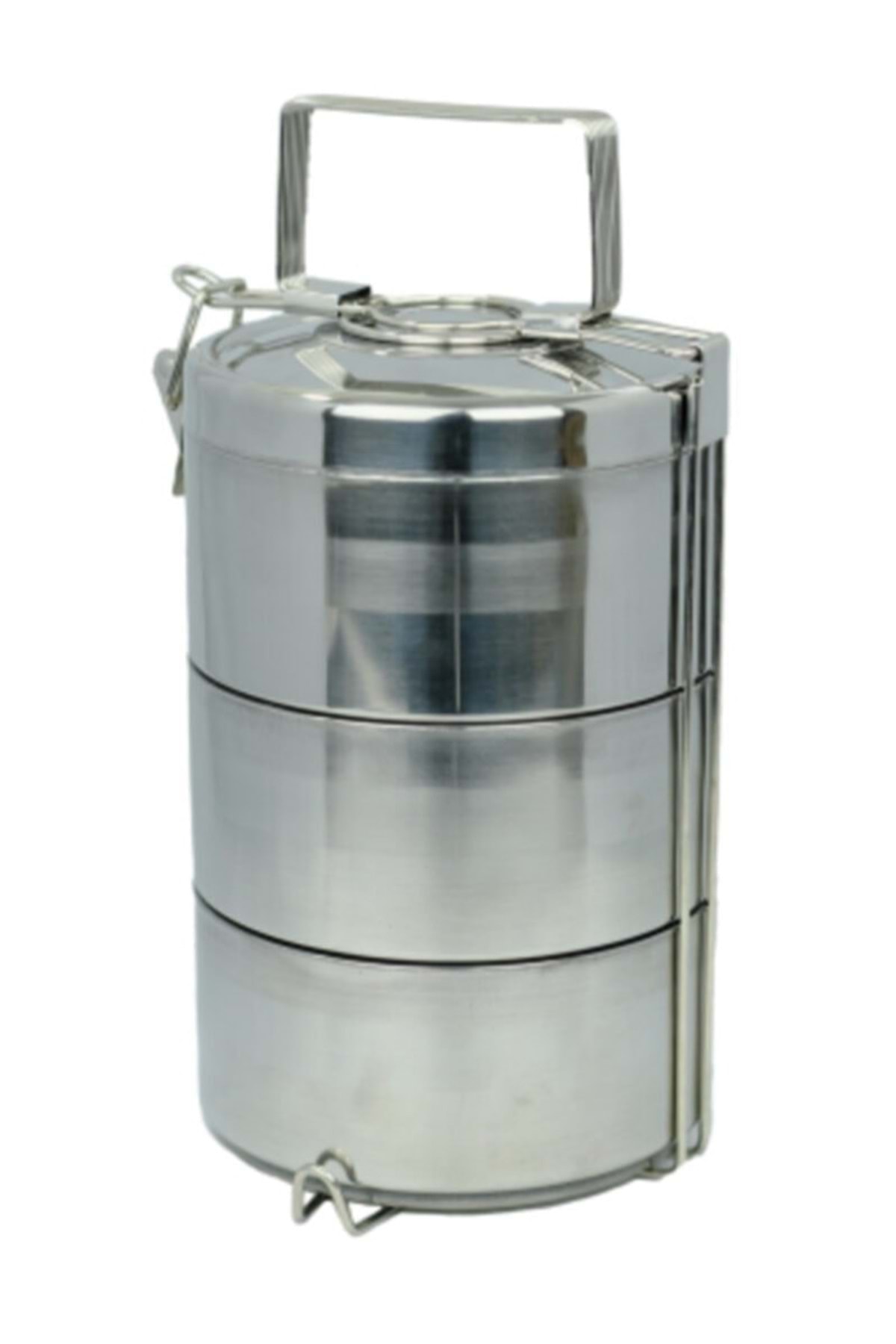 جعبه ناهار 3 تکه استیل Yk1091 Cooker اورجینال - تصویر 1