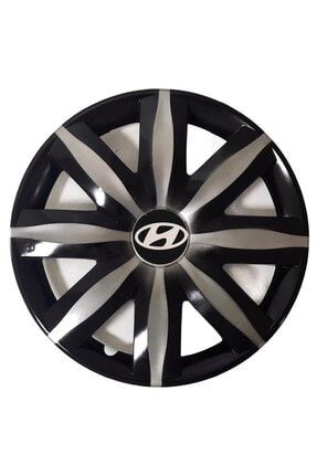 Hyundai Accent Era 14'' Inç Gri - Siyah 4lü Set Jant Kapağı Çelik Jant Görünümlü SMSKJNTHN004