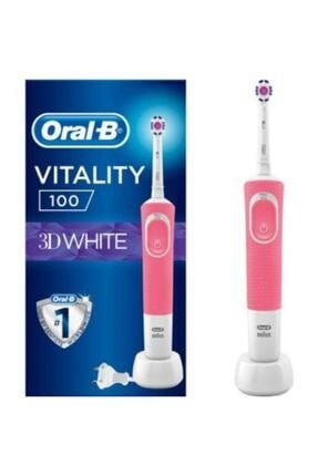Vitality 100 3d White Pembe Elektirikli Şarjlı Diş Fırçası h1245445