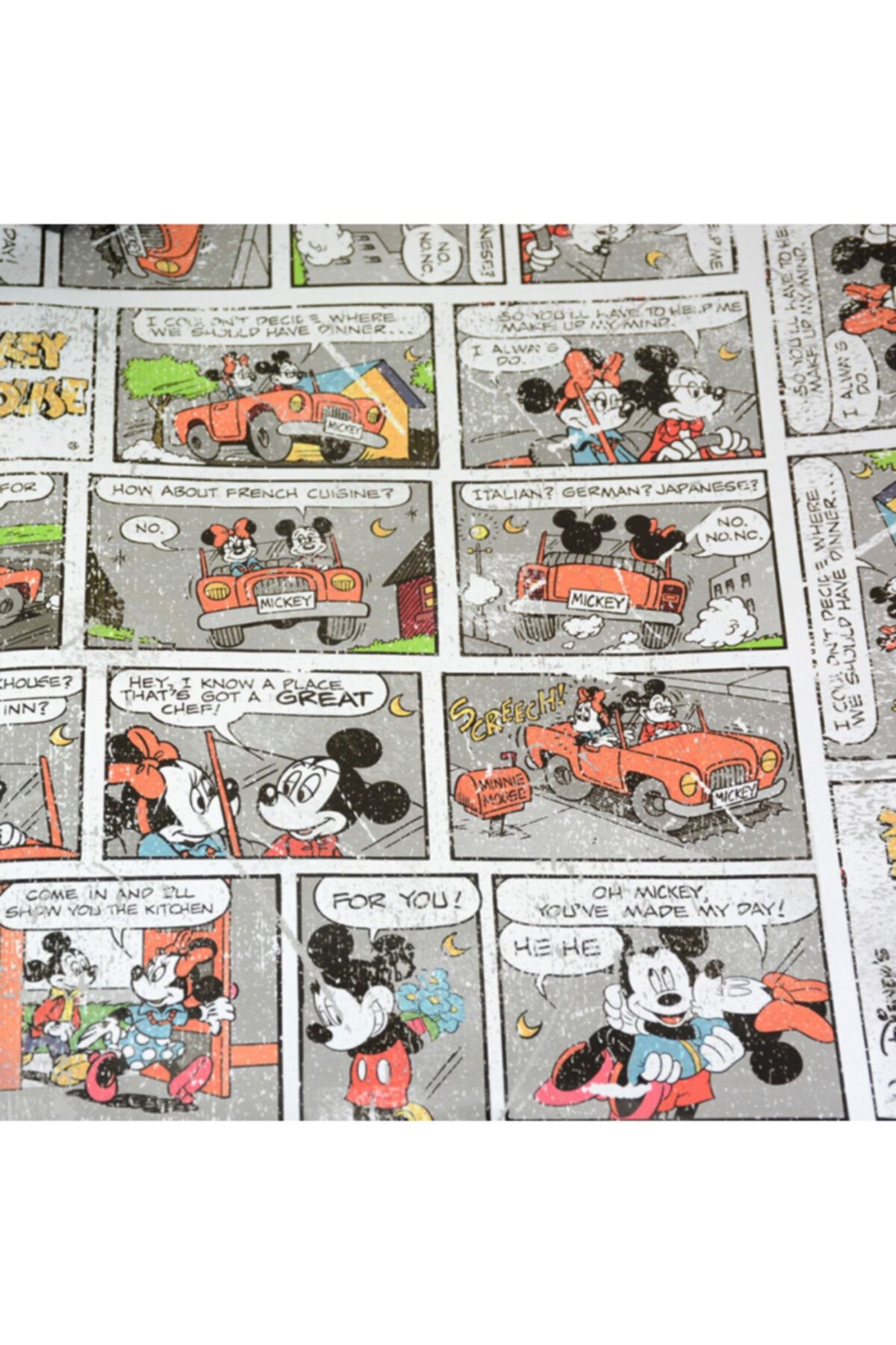 Mynote-Adhesive Foil 2 Meters - Mickey and Mini Mouse Pattern 3