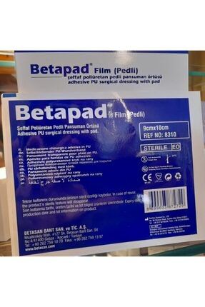 Betapad Şeffaf Yara Örtüsü 9cm X 10 Cm 1 Adet Steril Su Ve Bakteri Geçirmez BPAD9X10
