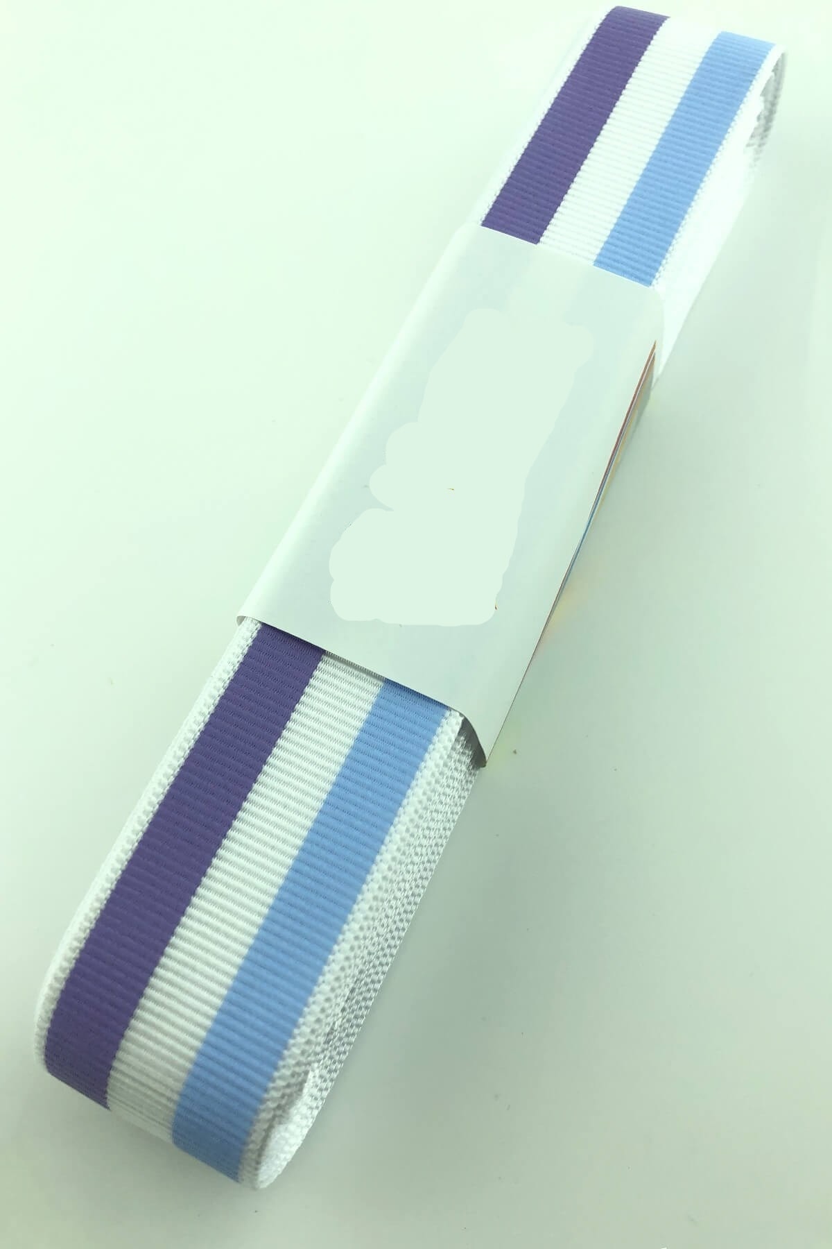 Baby Blue Lilac Line Printed Grosgrain Ribbon – Ribbon, Stylish Design, Women's Accessory – Ribbon – Ku