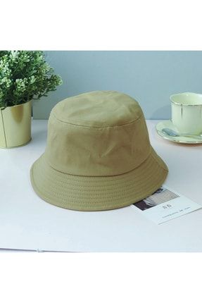 Açık Haki-krem Bucket Şapka Kova Denizci Balıkçı Şapka NXBUCKET