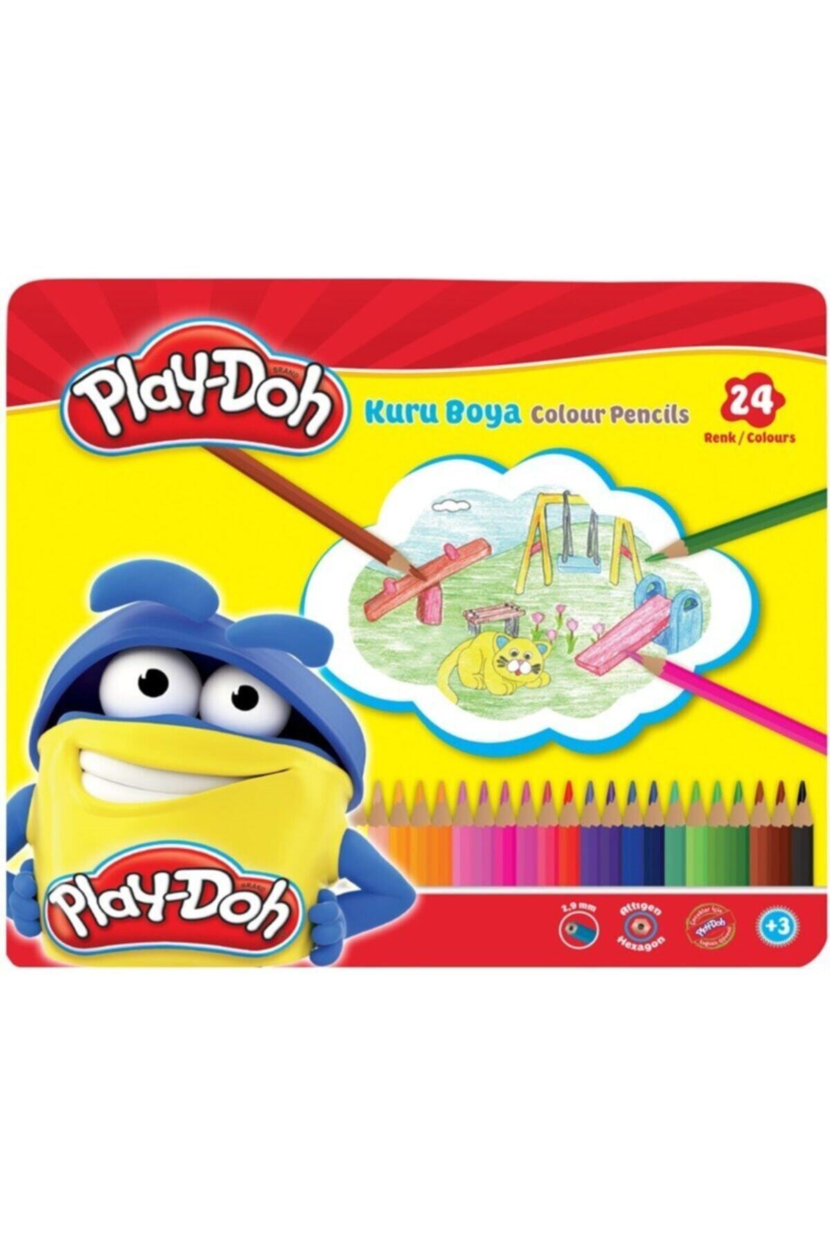Play Doh Play-Doh 24 Renk Kuru Boya Teneke Kutu /
