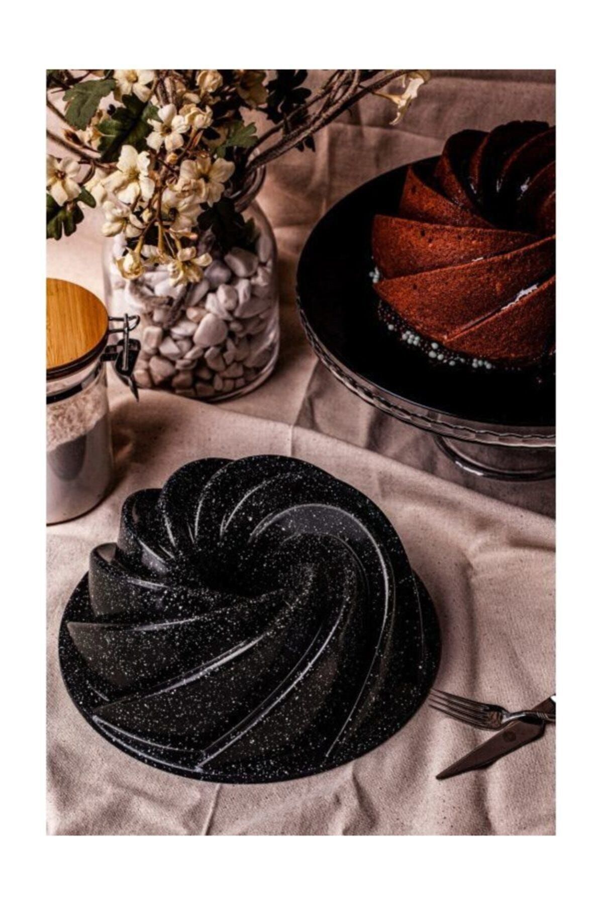 TAC ROSE(RUZGAR GULU) CAKE MOULD-BLACK - Turkish Home Bazaar