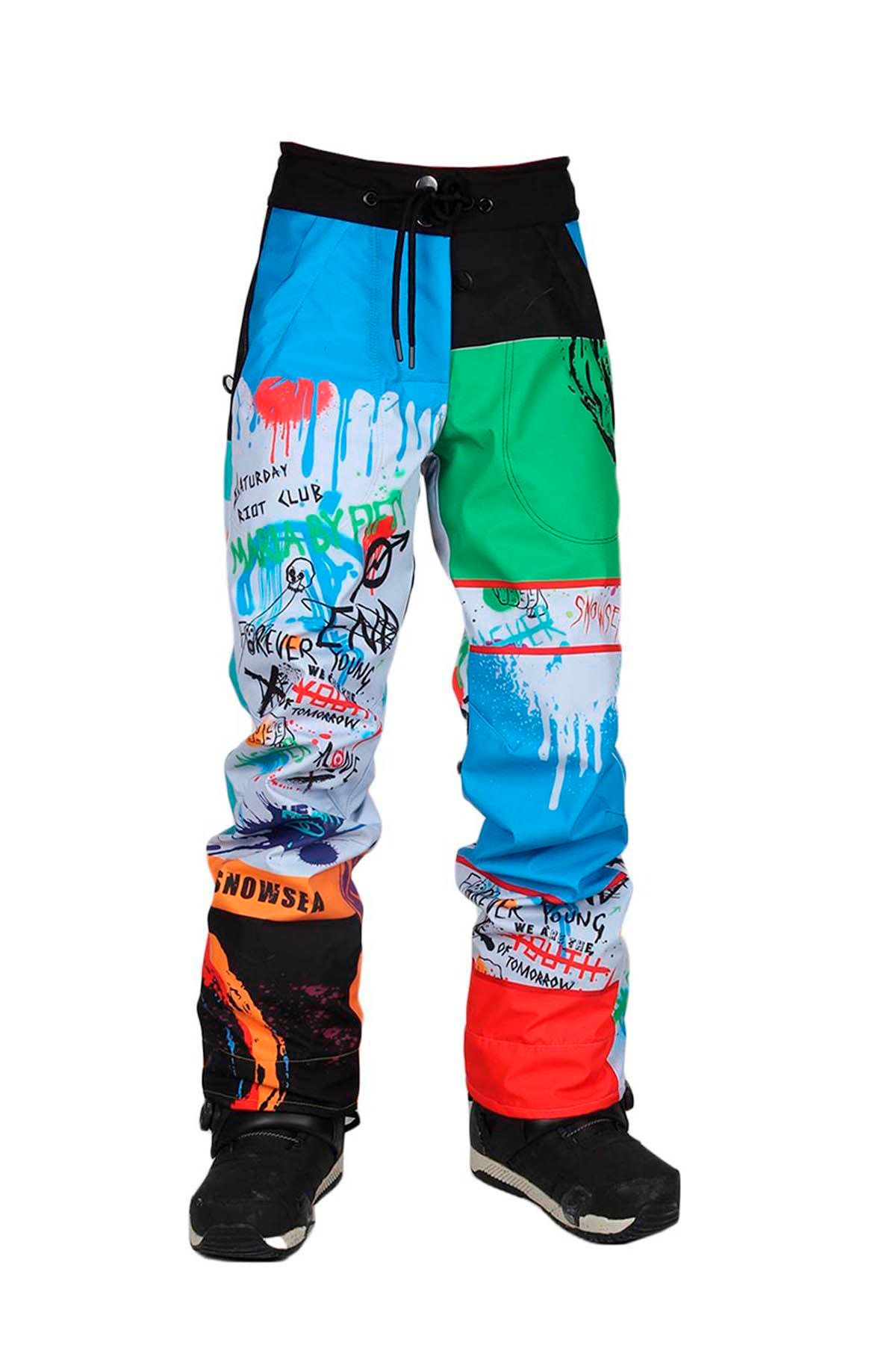 SNOWSEA Chaos In My Head Erkek Snowboard ve Kayak Pantolonu