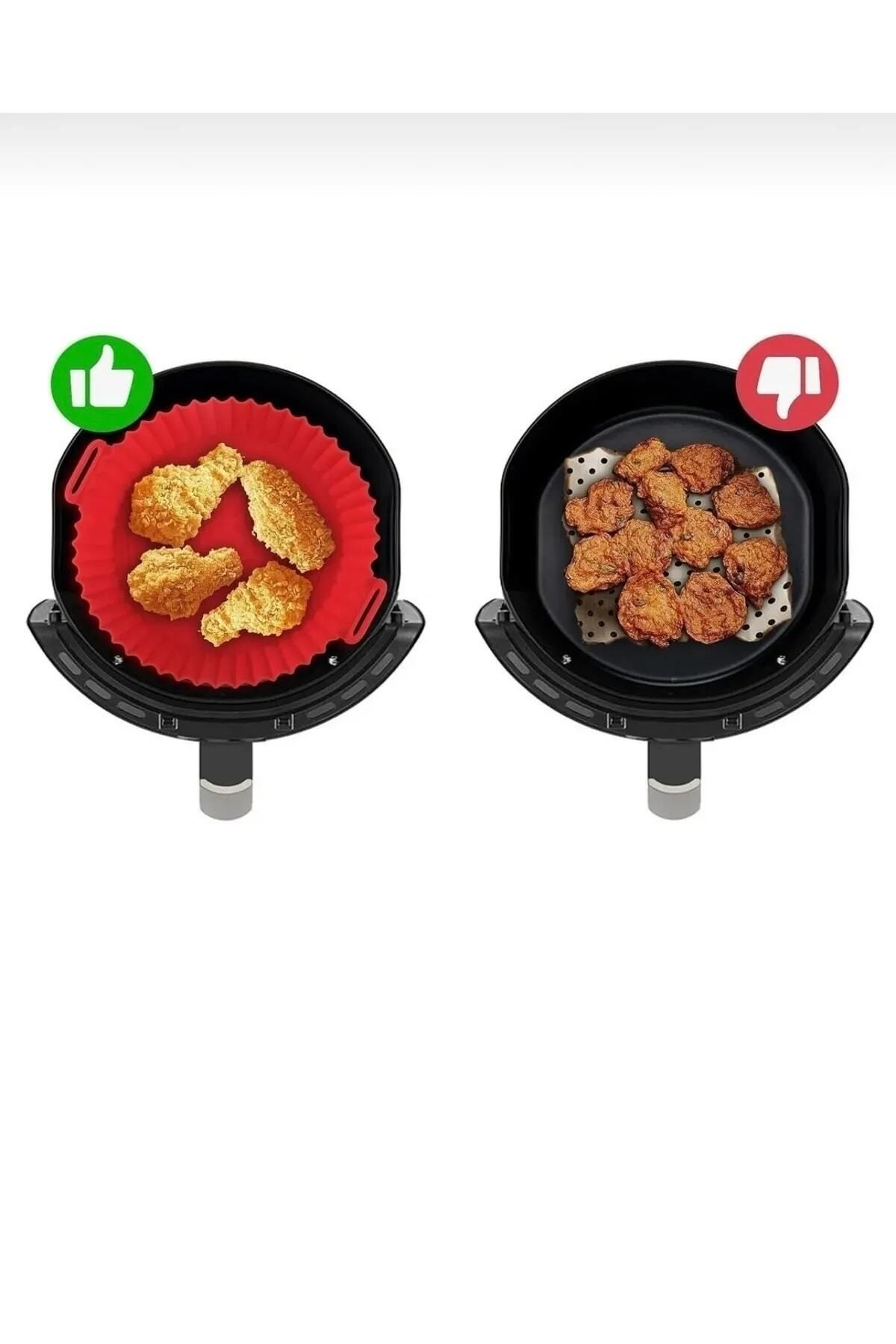 kalitexhome 2 Pieces Airfryer Compatible Silicone Baking Mold - Air Fryer  Mold - Compatible with All Airfryers - Trendyol