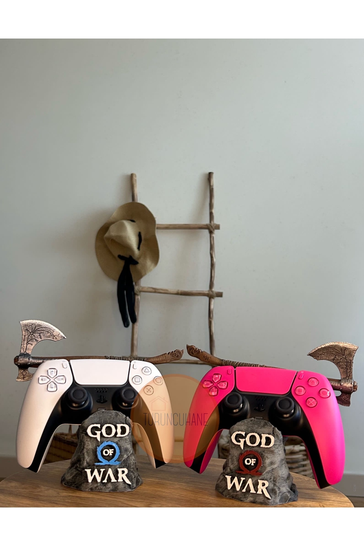 God Of War Kratos Leviathan Ps5 Dualsense Ps4 Dualshock Joystick Arm Stand