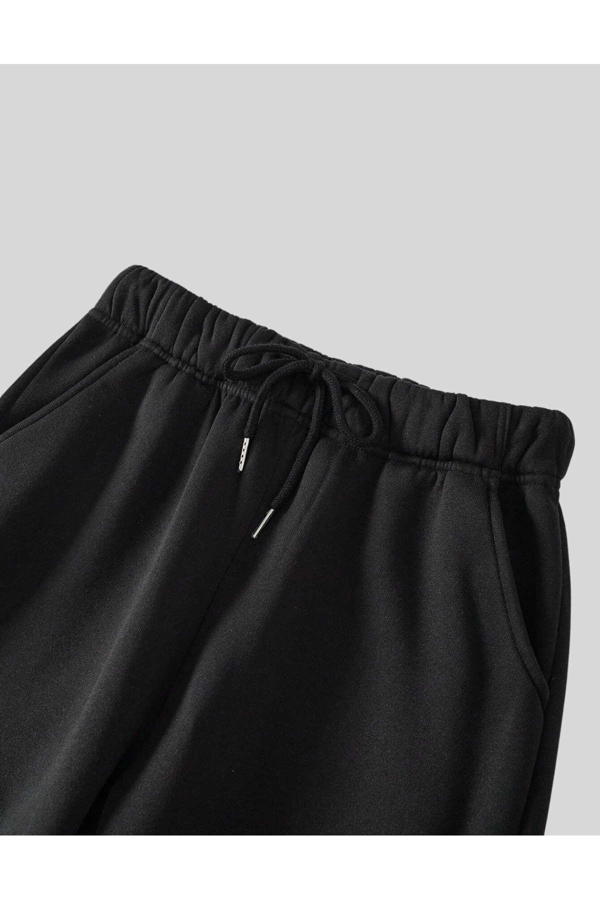 RABTEKS Чорні високі товсті унісекс джоггер-шорти