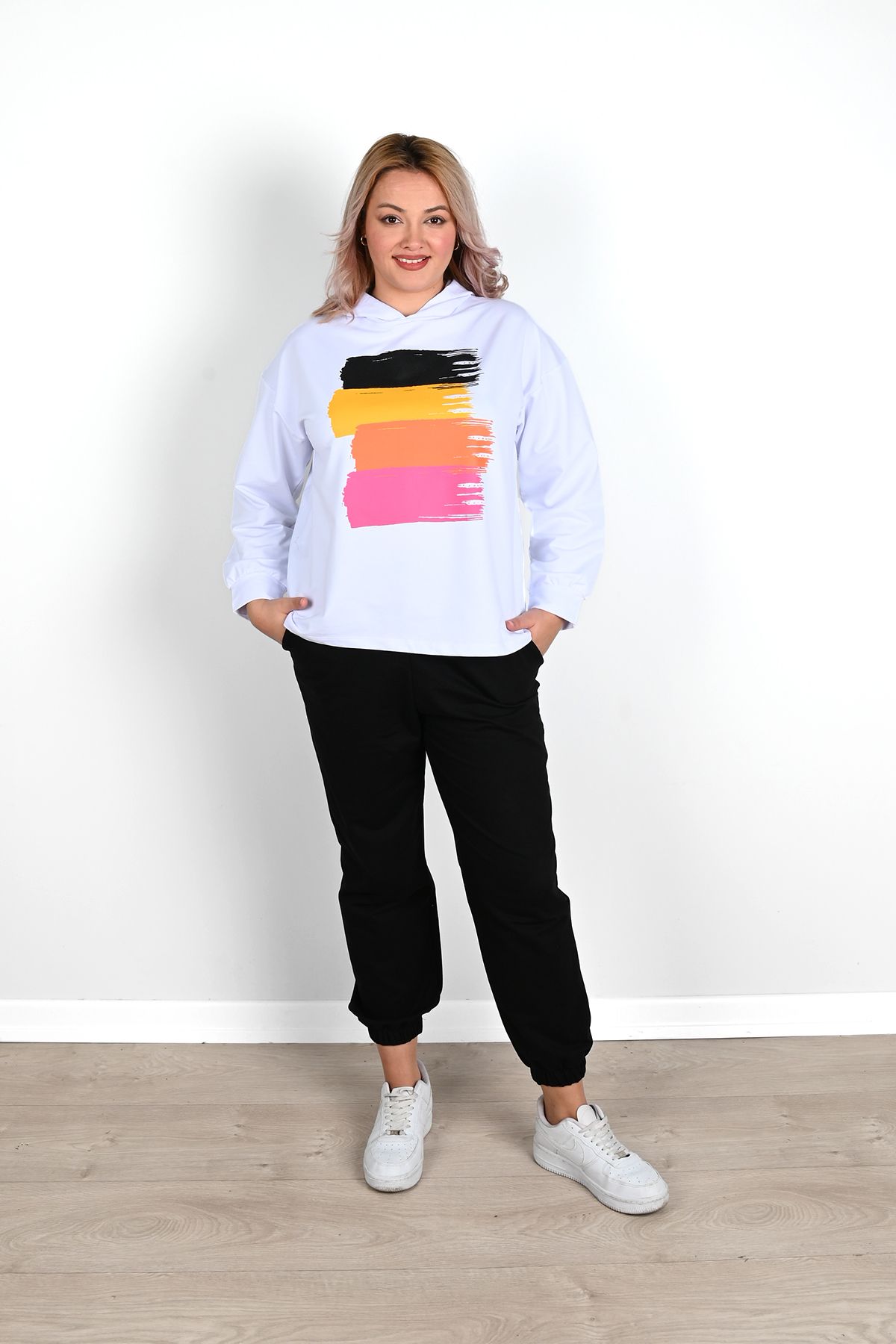 Plus size white sweatsuit store