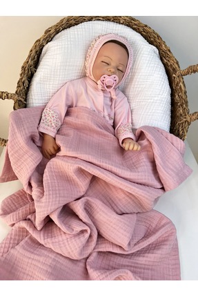 Mayu Baby Collection Organik Müslin Dört Katlı Bebek Battaniyesi - Çok Amaçlı...