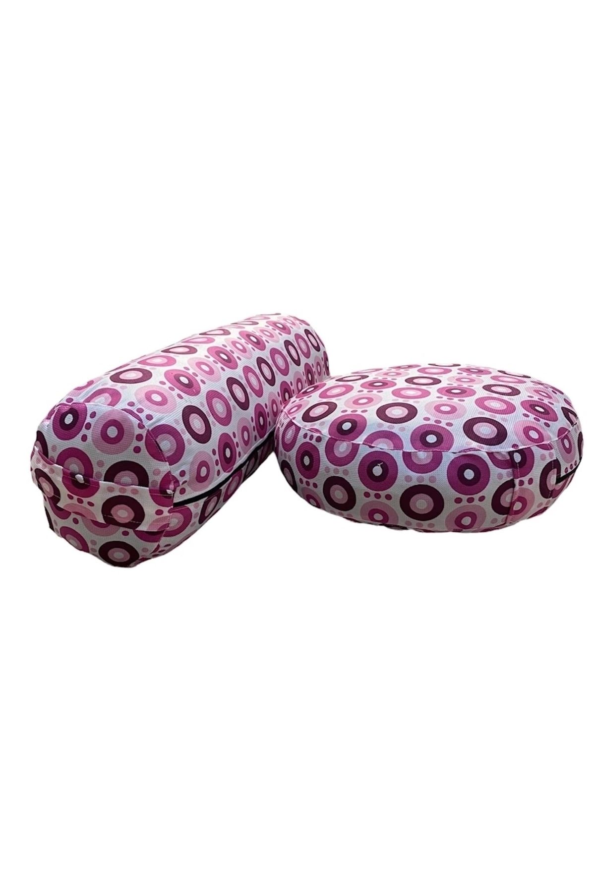 مت یوگا بنفش کوسن مدیتیشن و Bolster دو مجموعه REMEGE