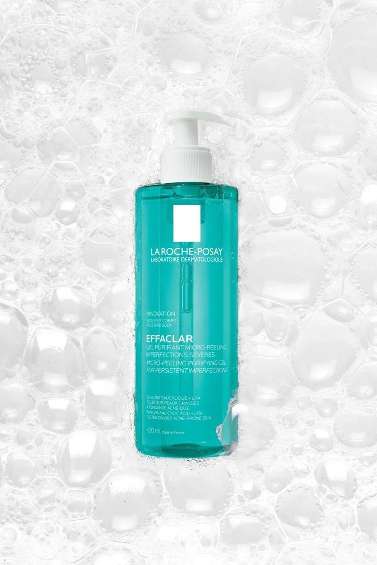 La Roche Posay ژل میکرو پیلینگ و شستشوی جلوگیری از جوش و لکه های سیاه 400 میلی لیتر