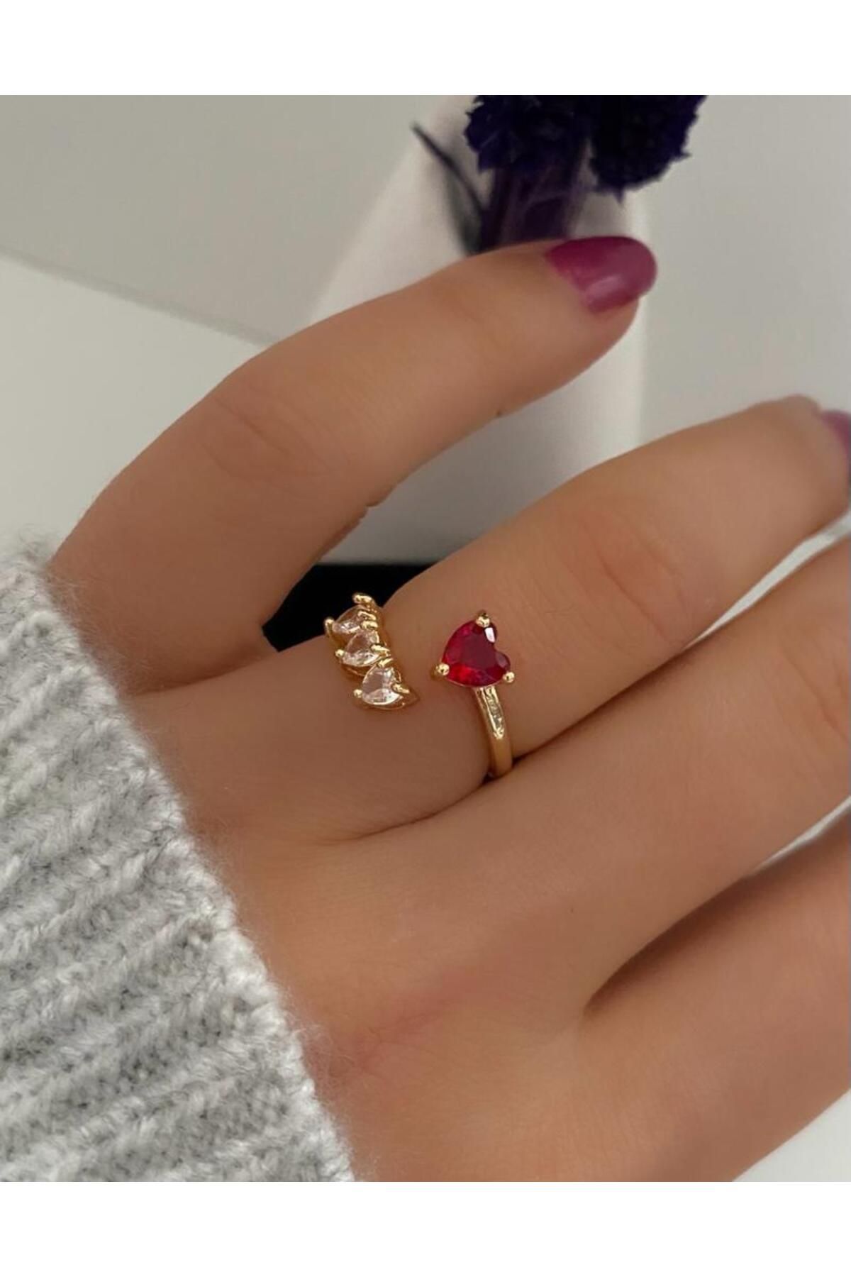 Adjustable shop heart ring