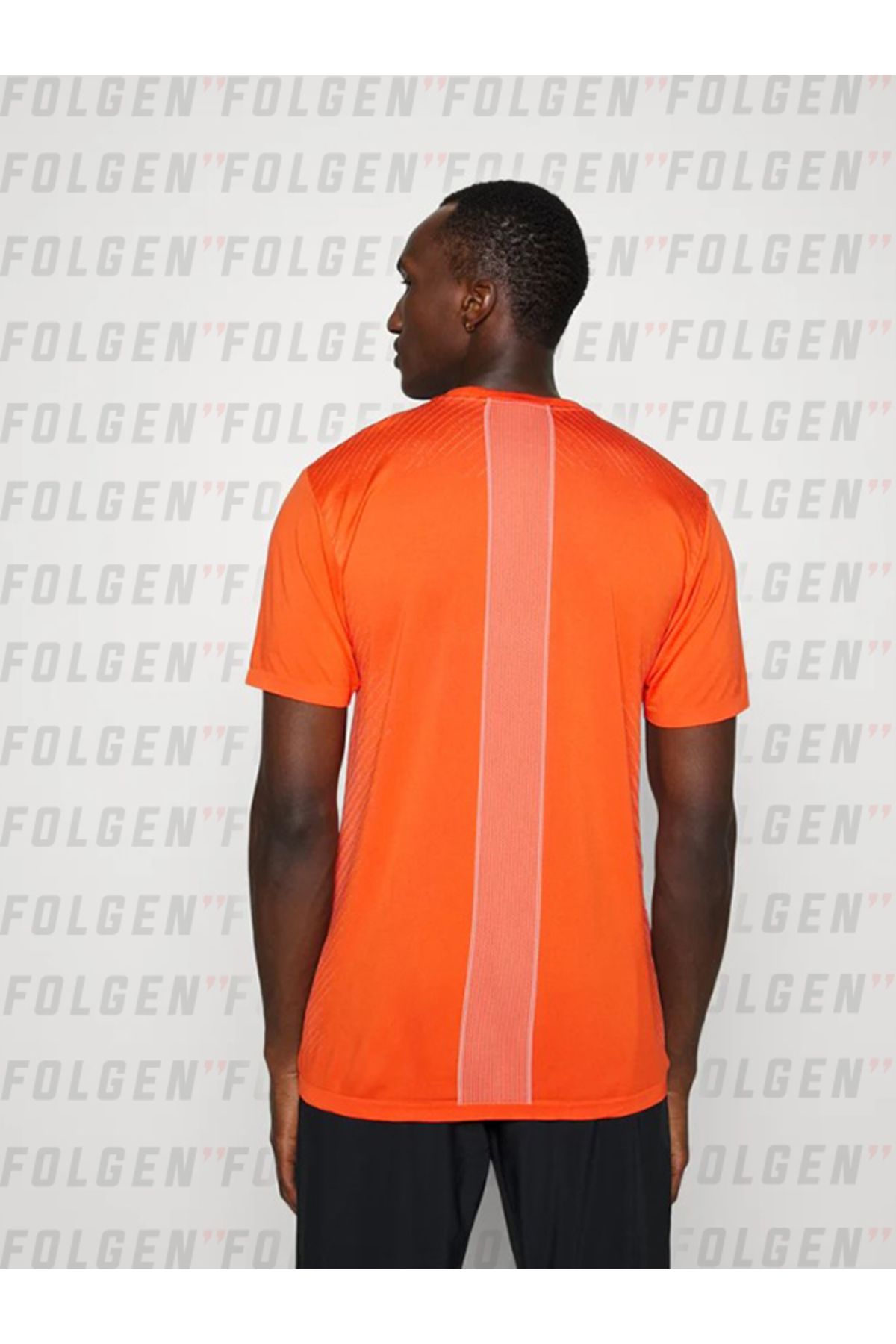 Black orange hot sale nike shirt
