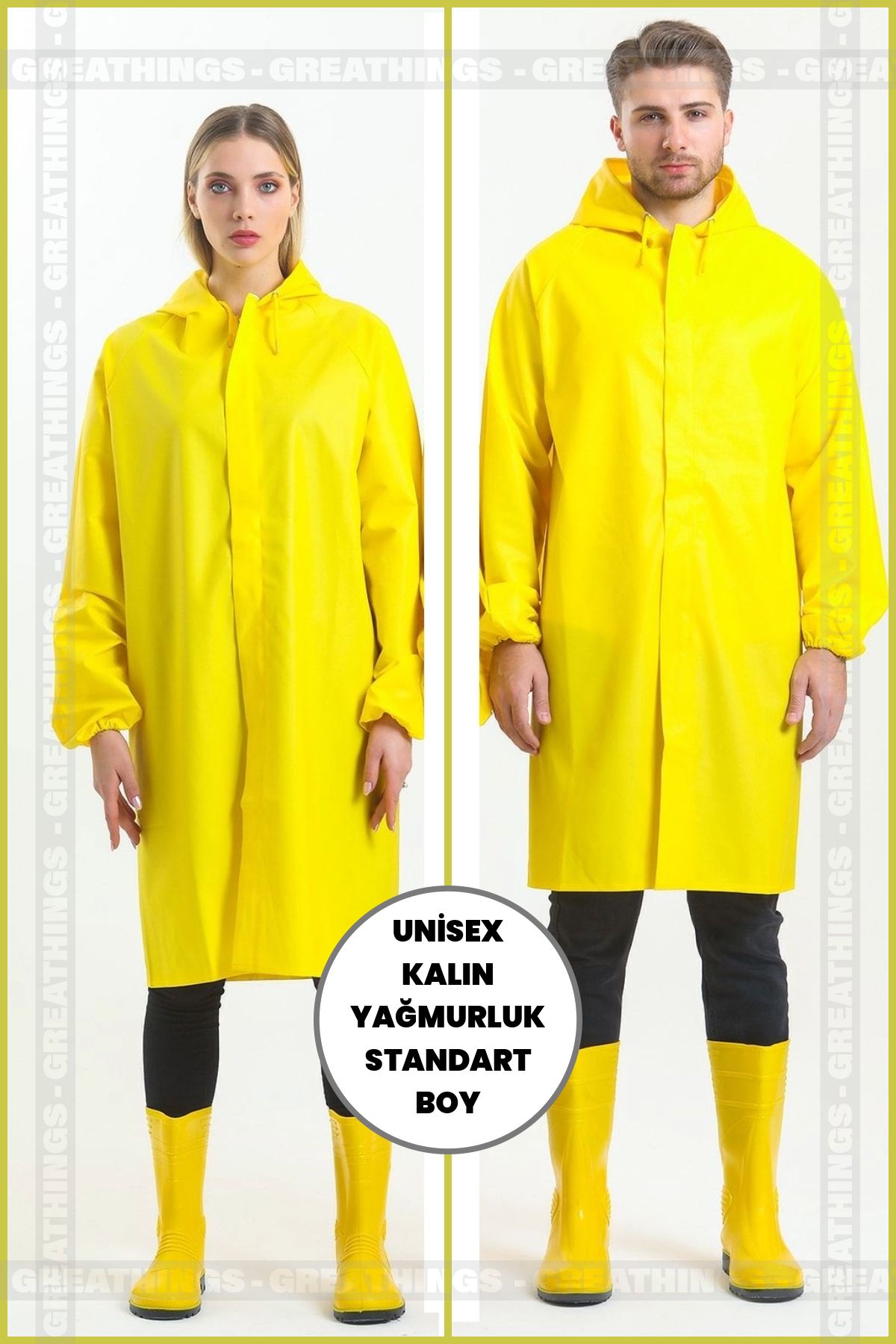 Long discount yellow raincoat