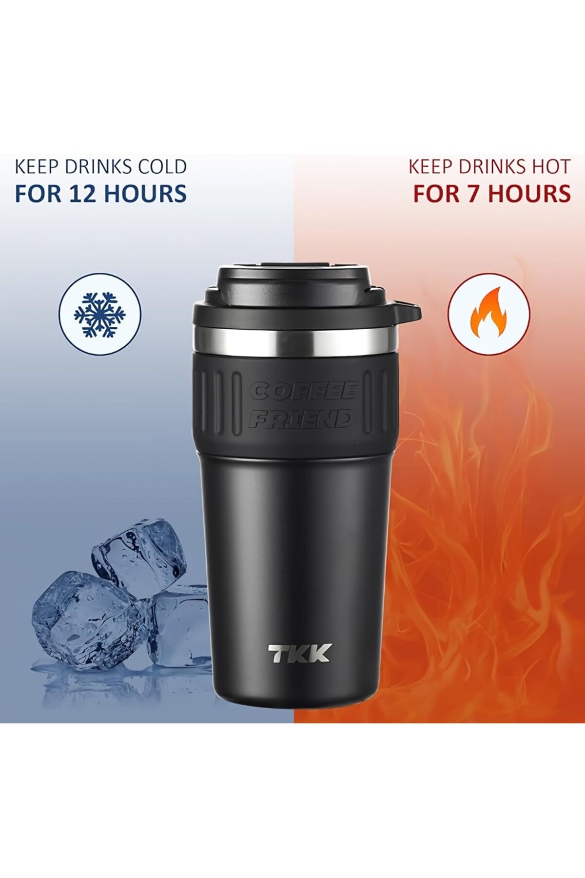 فلاسک قرمز ظرف سرامیکی. نوشابه آب آشامیدنی دونفوره دونفره THERMOS TERMOS T2023 TKK
