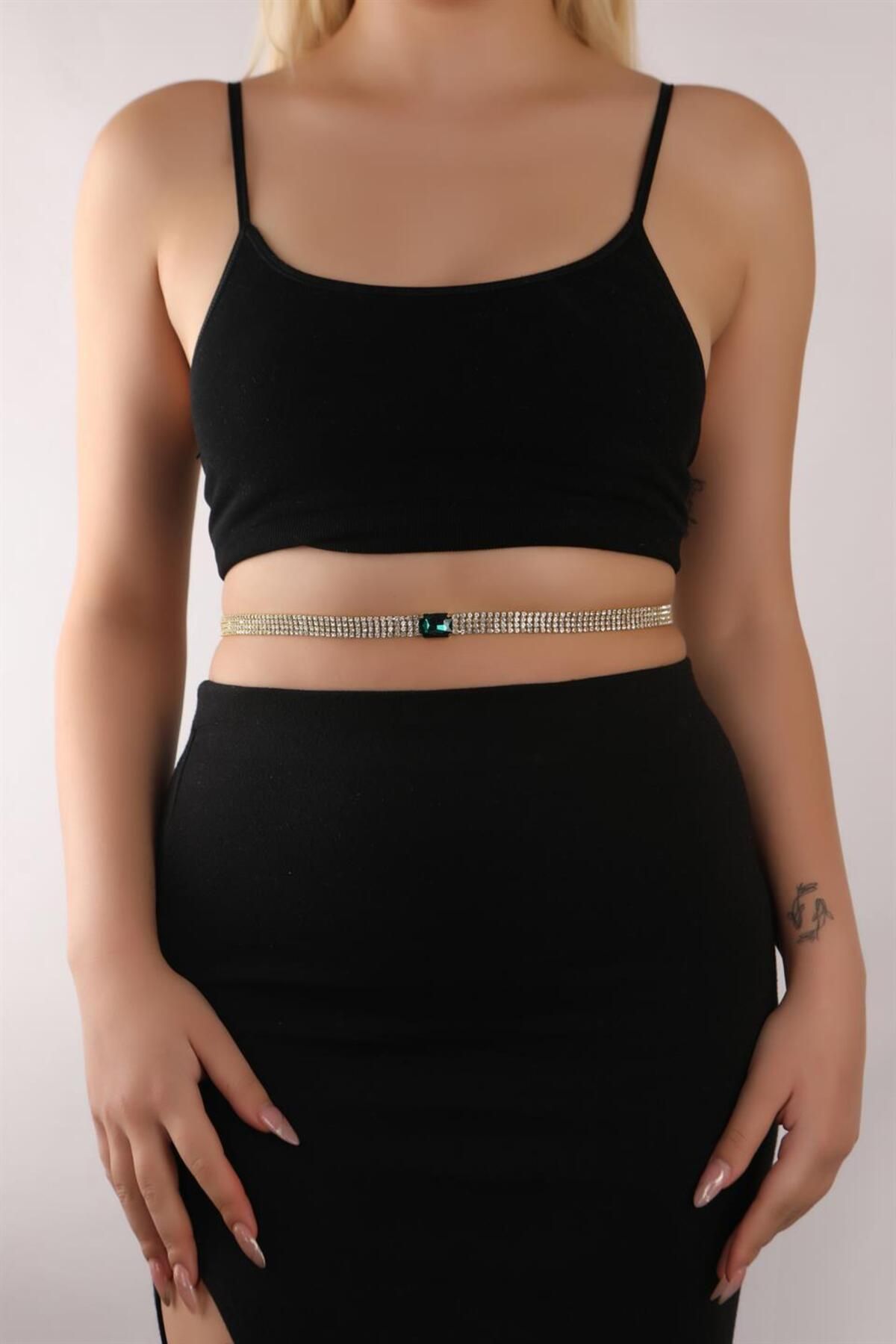 Stone waist chain discount