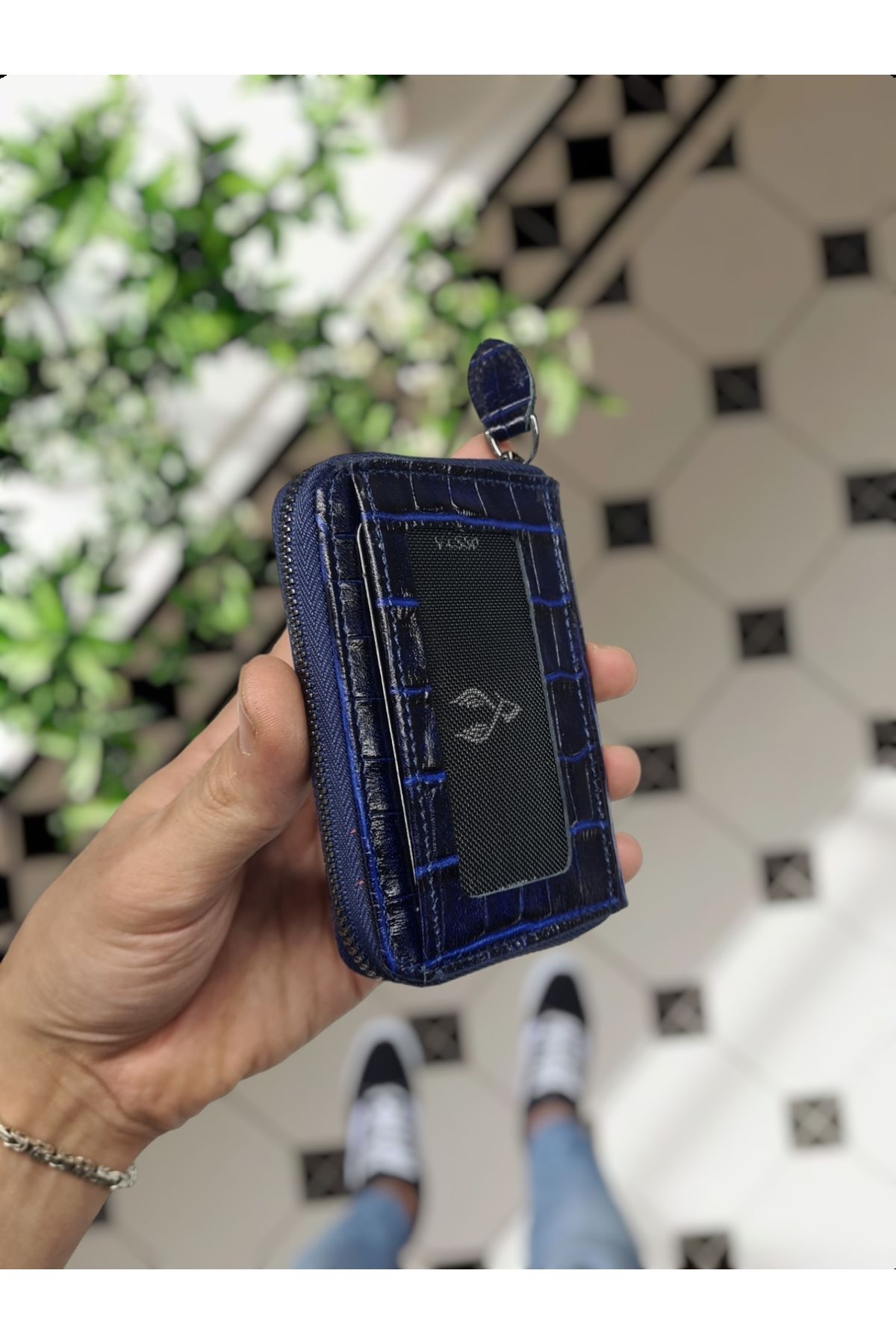 کارت دار زنانه 661 زیپ چرمی واقعی مدل مقدس مردانه ما استفاده از کیسه BORDEAUX CROCO VİSSO