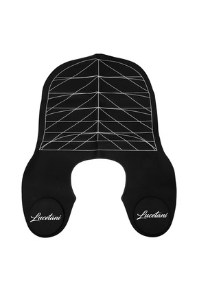 Lucetani Kuaför ve Berber Kılavuz Çizgili Saç Kesim Omuz Ağırlığı Siyah Silikon