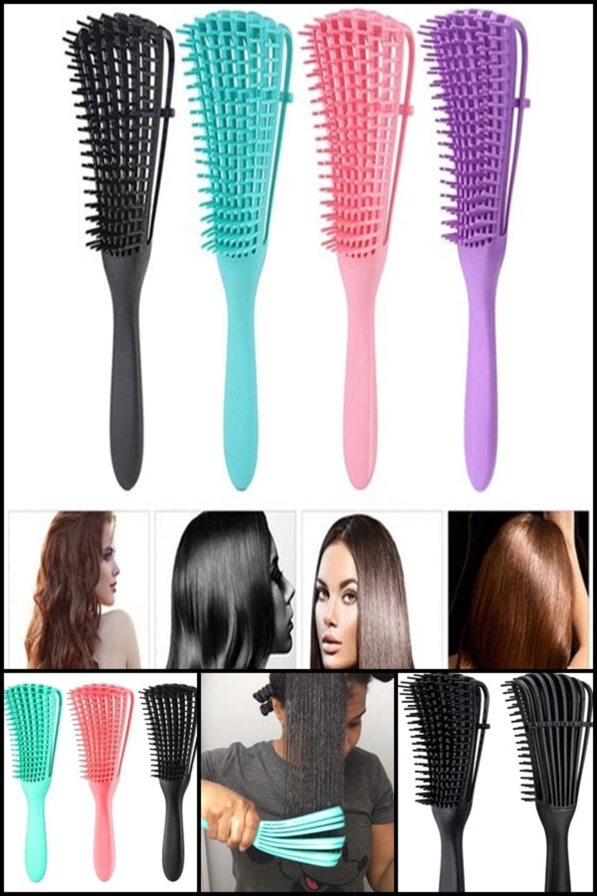 Hair brush 2025 and comb set