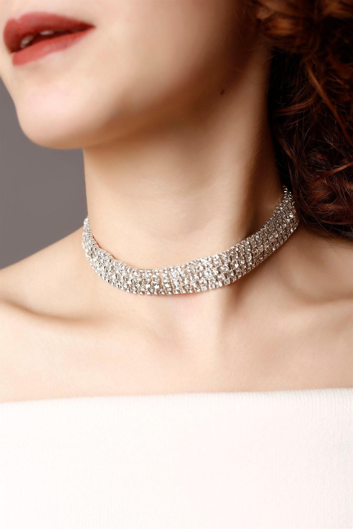 Choker necklace hotsell in silver