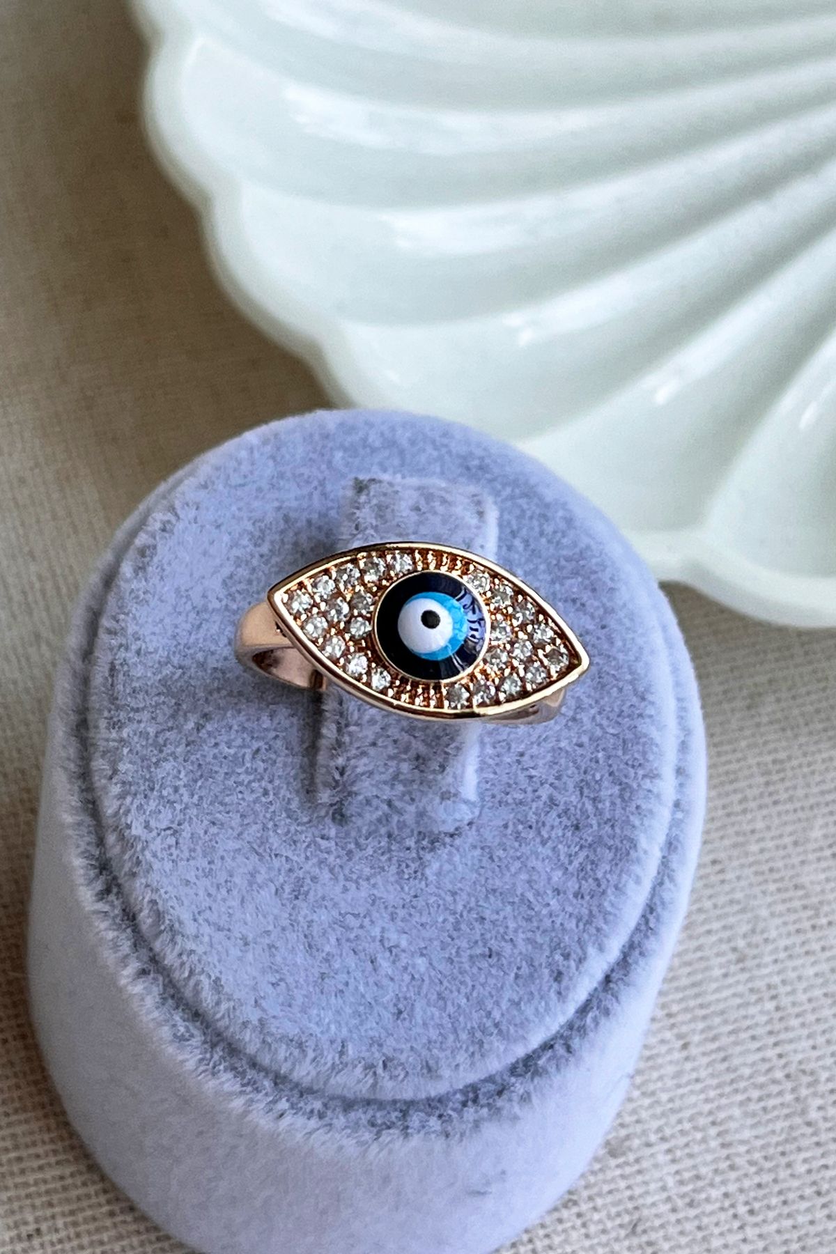 Adjustable evil deals eye ring