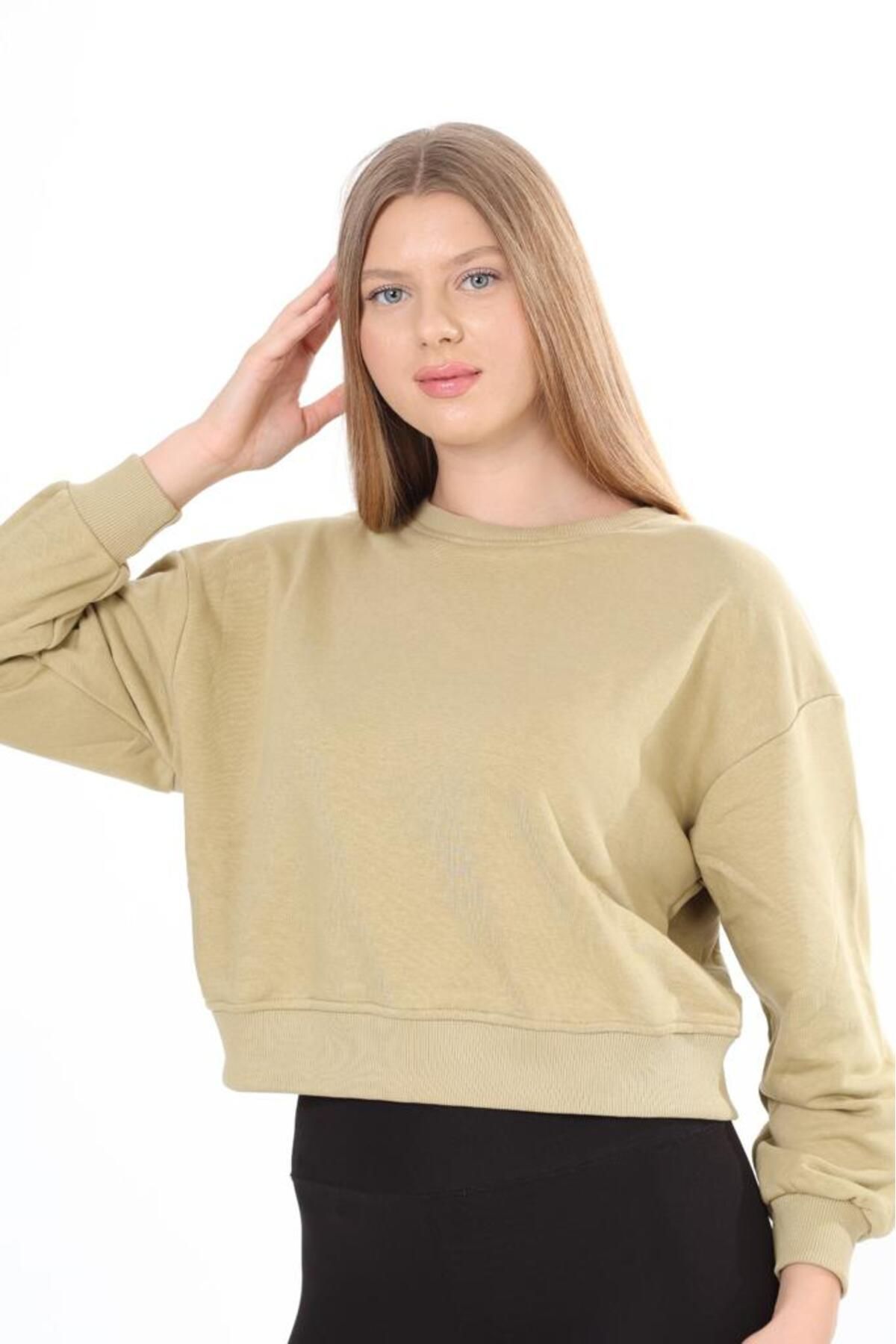 Khaki store sweatshirt womens