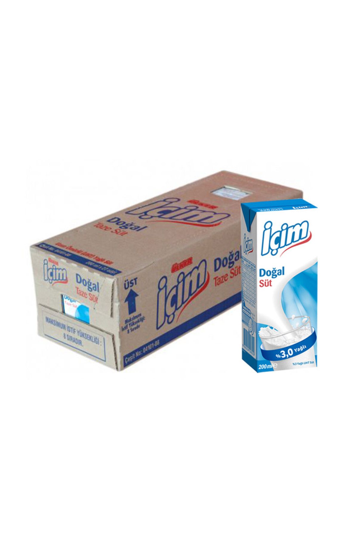 İçim Sade Süt 200 Ml X 27 Adet
