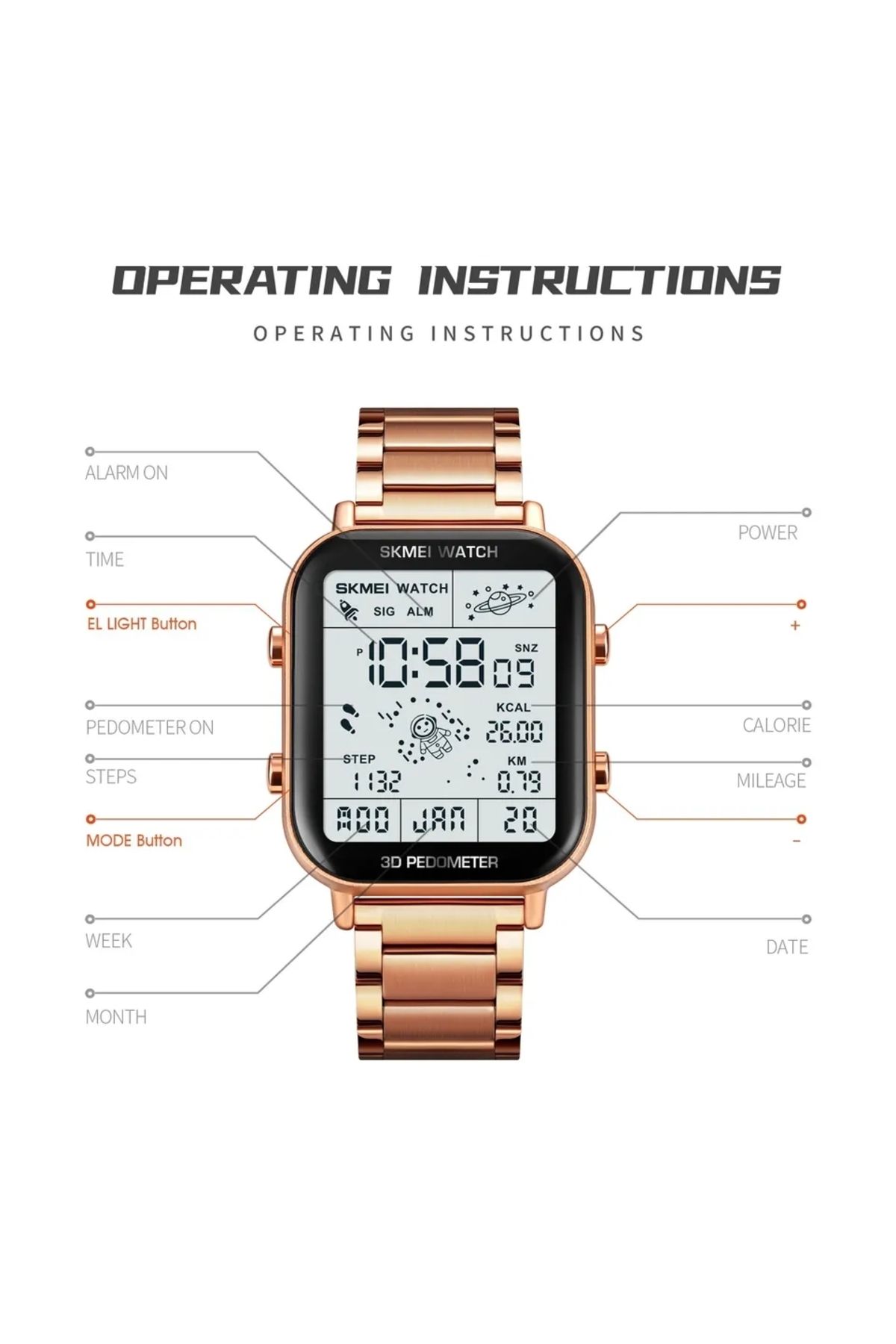 Instructions for skmei watch on sale