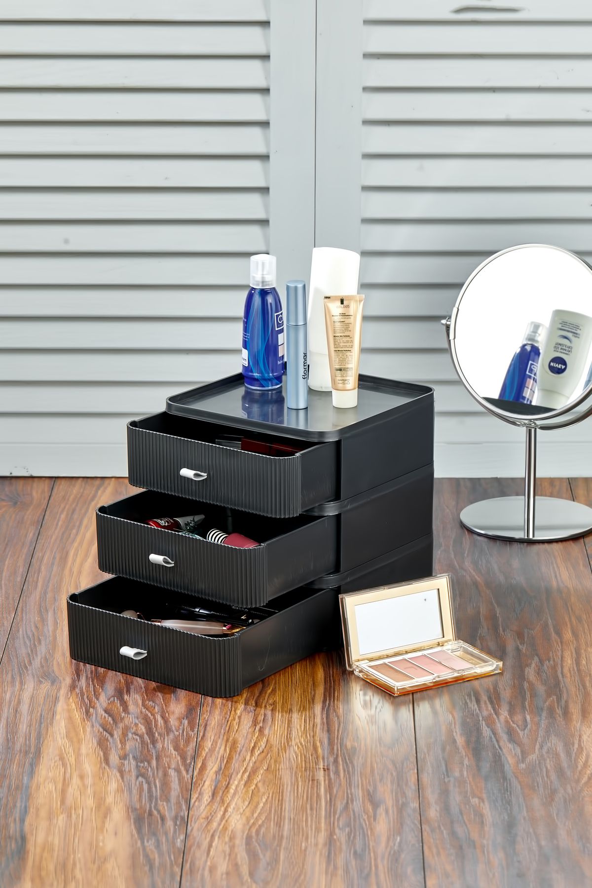 Stile Cucina 3 Piece Jewelry Make up and Cosmetics Organizer