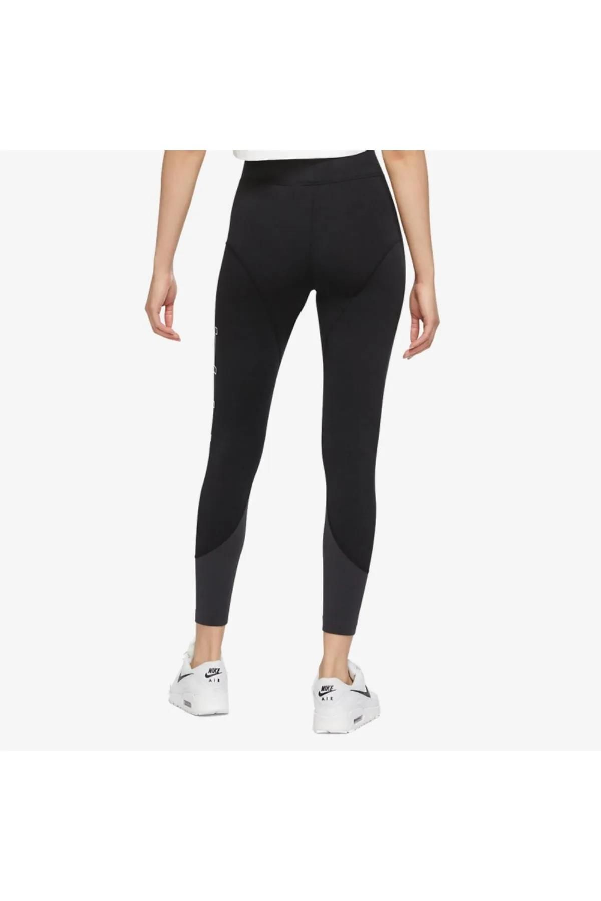 Nike Nsw Air Swosh High Waisted Black Women's Sports Tights Dr6159-010 -  Trendyol